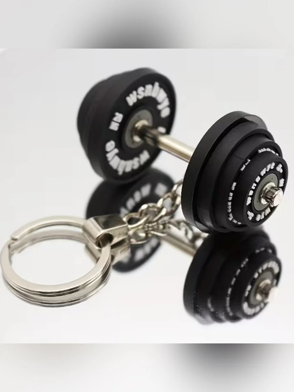 Custom Fitness Small-scale Dumbbell Keychain Gym Bag Accessory